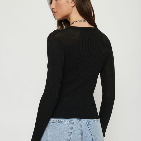 Bodycon Long Sleeve Tee size xs - Picture 3 of 3